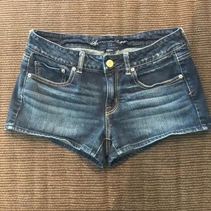 American Eagle dark denim shorts. Size 10